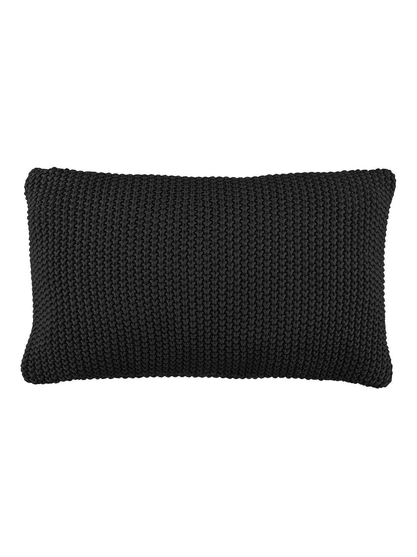 MARC O'POLO HOME | Zierkissen Nordic Knit 30x60cm (Silver) | schwarz